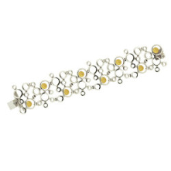 1845 - SILVER & GOLD BRACELET . B1845XL