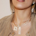 SILVER & GOLD PENDANT w/ DIAMOND