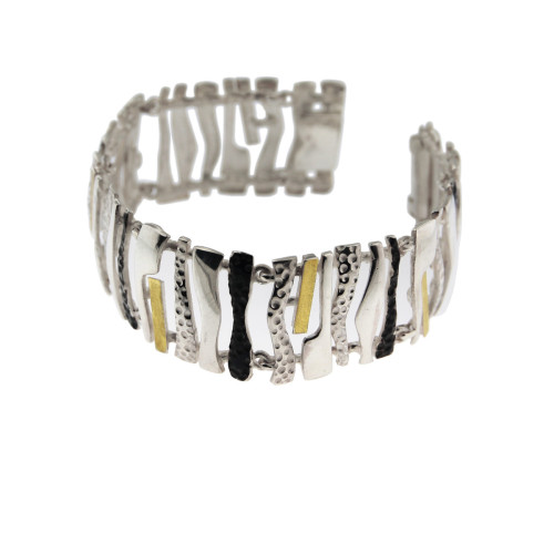 1856 - B1856 - PULSERA PLATA Y ORO B1856