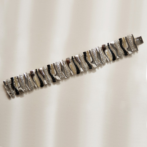 1856 - B1856 - PULSERA PLATA Y ORO B1856