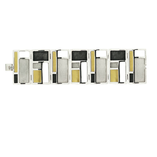 1479 - SILVER & GOLD BRACELET B1479XL