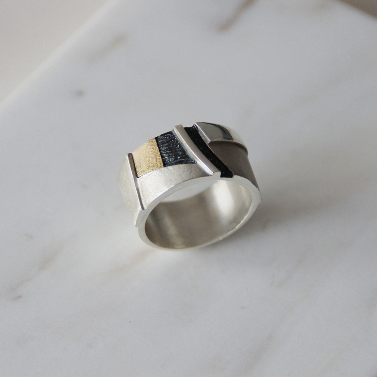ANILLO PLATA Y ORO