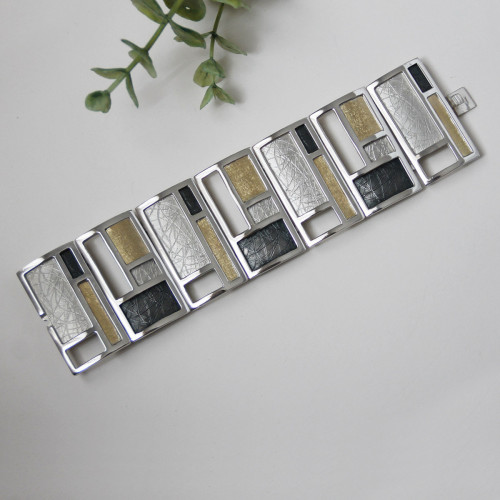 1479 - SILVER & GOLD BRACELET B1479XL