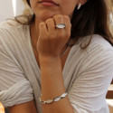 ANILLO PLATA Y DIAMANTE