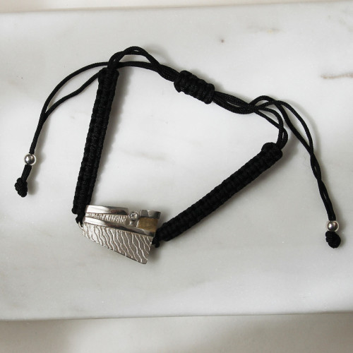 SILVER & GOLD BRACELET WITH DIAMOND