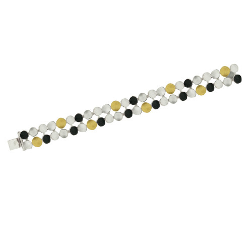 1516 - SILVER & GOLD BRACELET B1516
