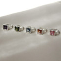 2146 - ANILLO PLATA Y PIEDRA SINTÉTICA. R2146