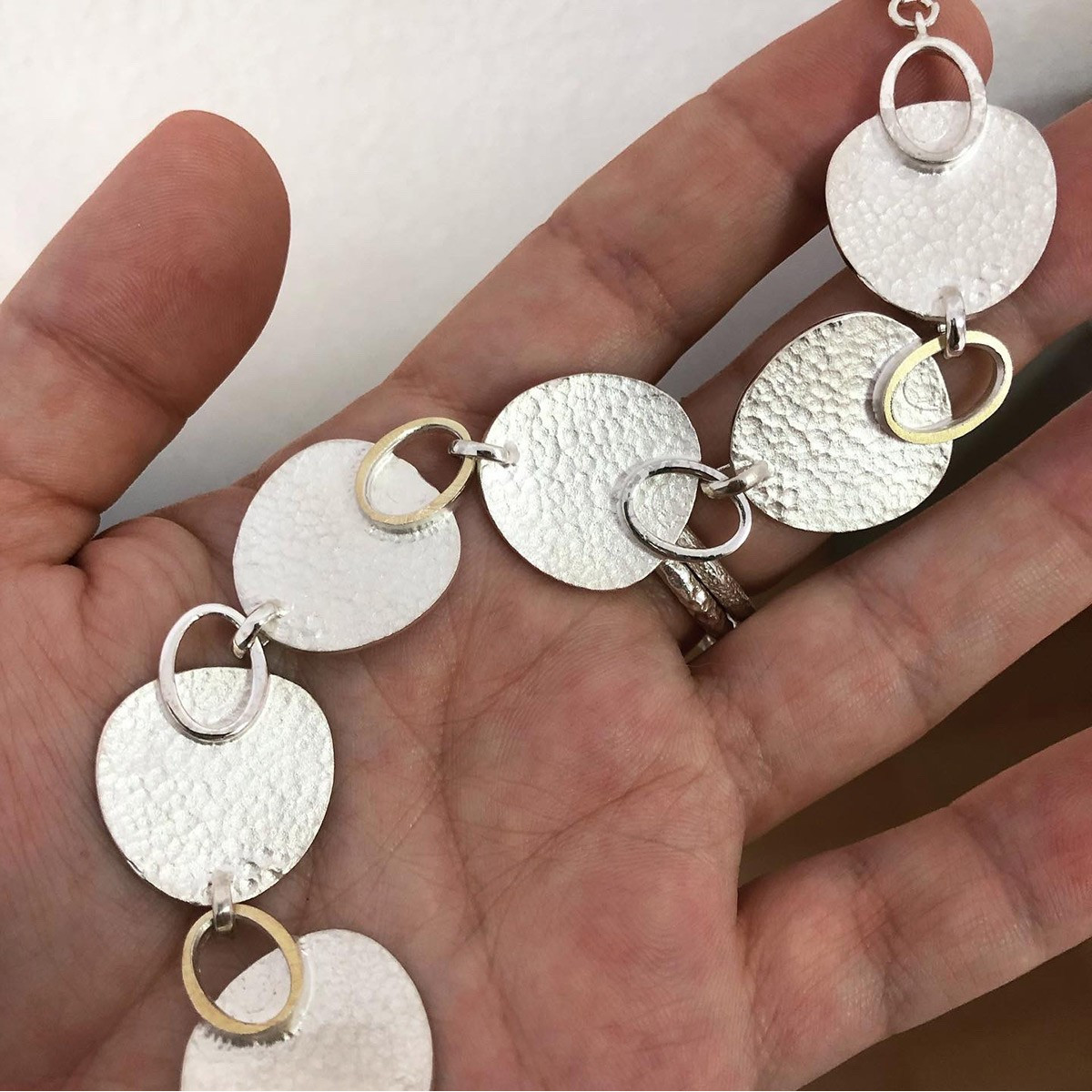 PULSERA PLATA Y ORO
