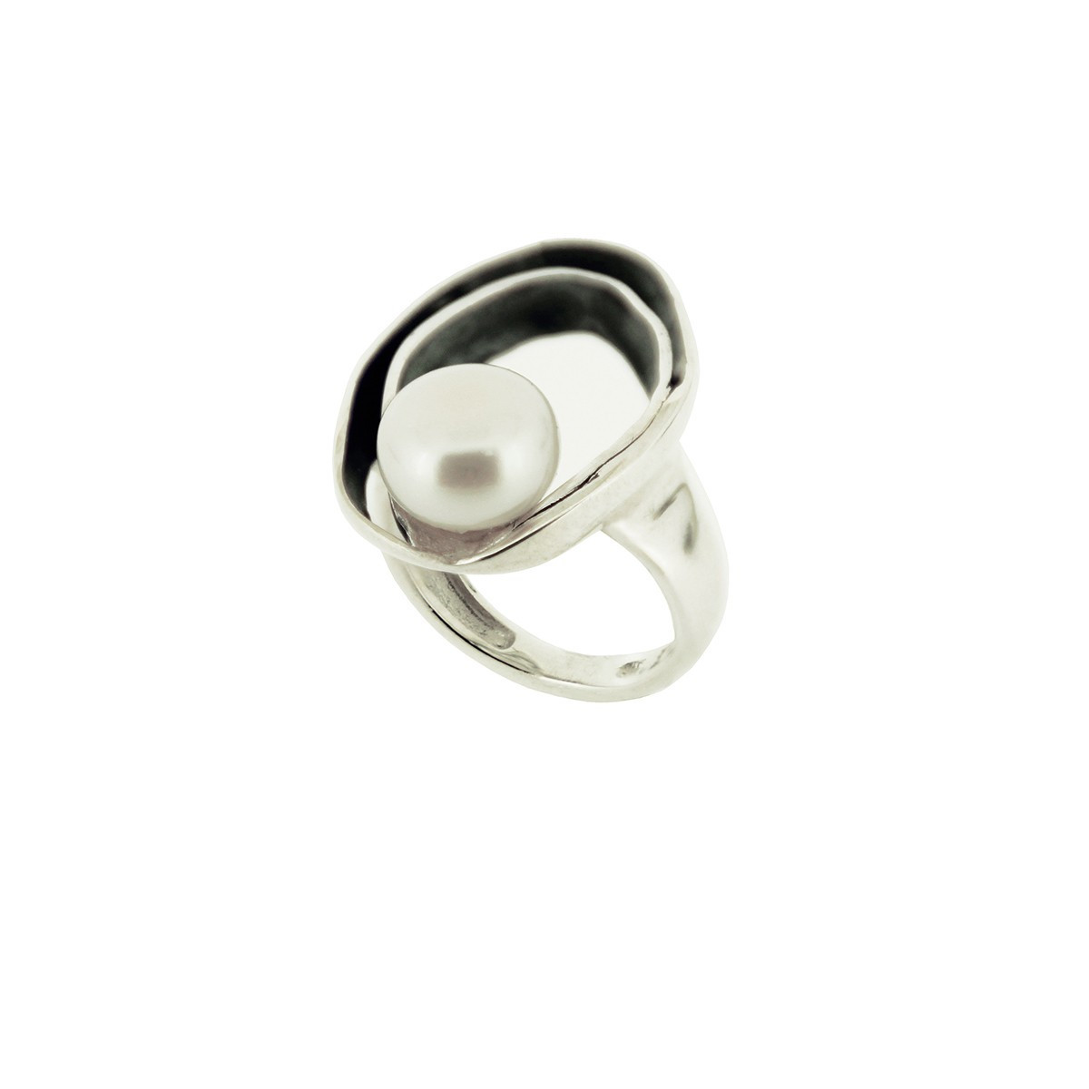 3514 - R3514 - ANILLO PLATA Y PERLA R3514