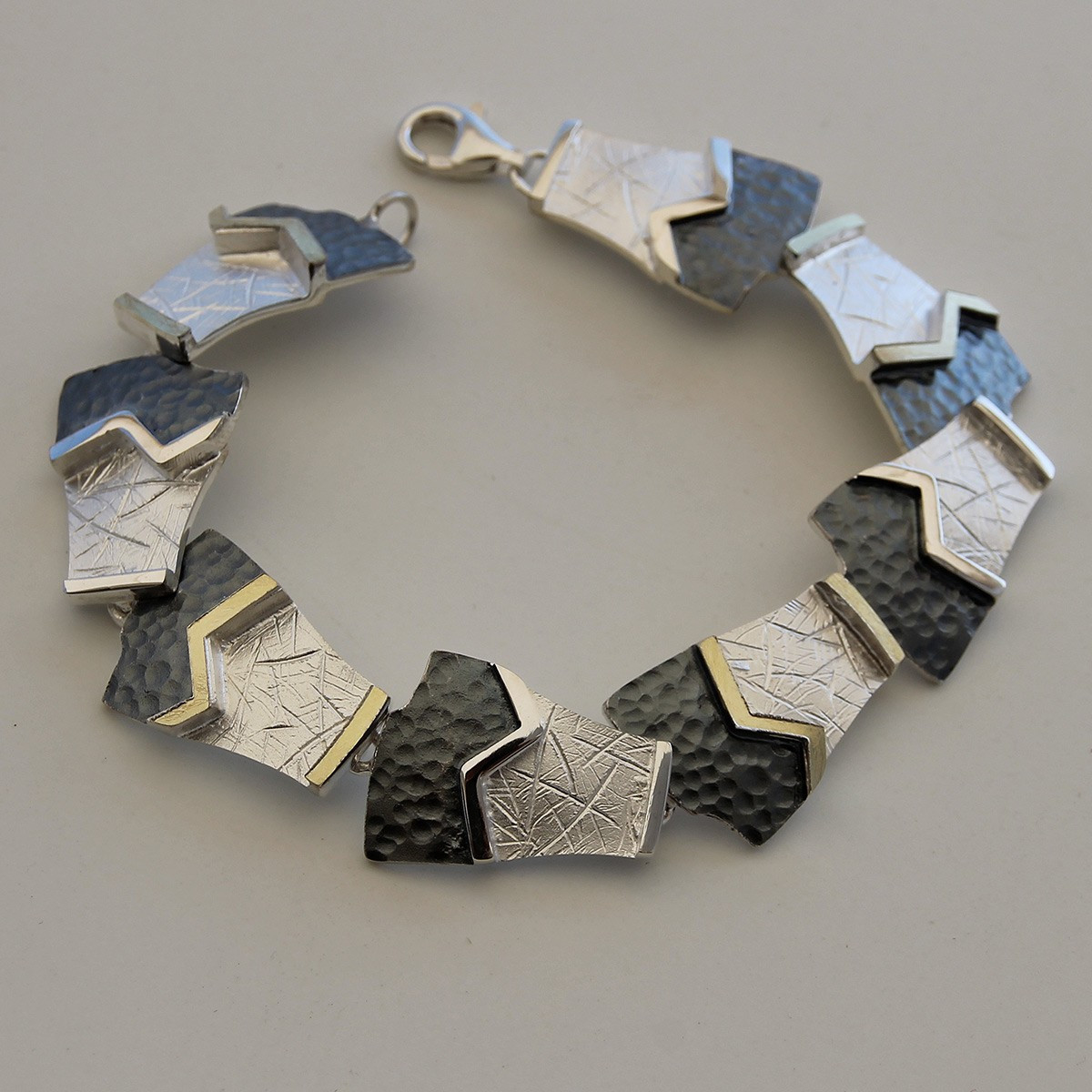 PULSERA PLATA Y ORO
