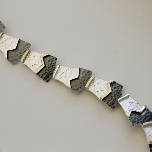 PULSERA PLATA Y ORO