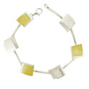 3515 - B3515 - SILVER & GOLD BRACELET B3515