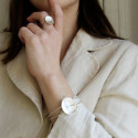 3506 - R3506D - ANILLO PLATA Y ORO CON DIAMANTE R3506D