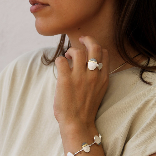 PULSERA PLATA Y ORO