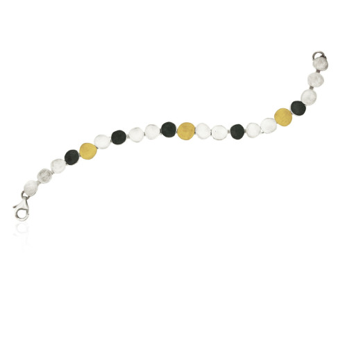 1516 - SILVER & GOLD BRACELET B1516S