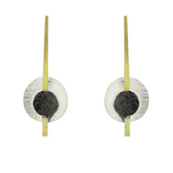 3511 - E3511D - ARRACADES PLATA I OR I DIAMANTS E3511D