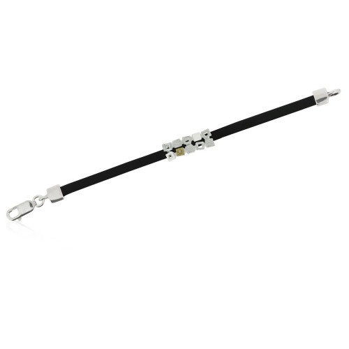 1994 - B1994DLE - PULSERA PLATA Y ORO CON DIAMANTES B1994DLE