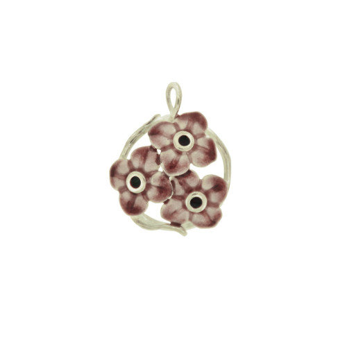 ANELL FLOR DE PLATA I ESMALTS