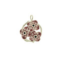 ANELL FLOR DE PLATA I ESMALTS