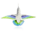 FAUNA - P0270-B - SILVER AND ENAMEL HUMMINGBIRD PENDANT P0270-B