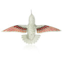FAUNA - P0270-R - COLGANTE COLIBRÍ DE PLATA Y ESMALTES P0270-R