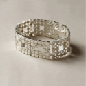 SILVER & GOLD BRACELET w/ DIAMONDS SILVER & GOLD BRACELET w/ DIAMONDS