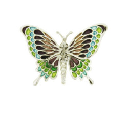 PAPALLONA - P0322-1 - SILVER AND ENAMEL BUTTERFLY PENDANT P0322-1