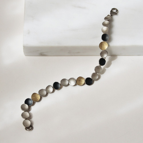 1516 - SILVER & GOLD BRACELET B1516S