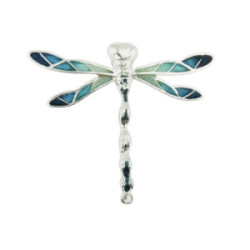 PAPALLONA - P0301-B - SILVER AND ENAMEL BUTTERFLY PENDANT P0301-B