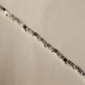 SILVER & GOLD BRACELET w/ DIAMONDS