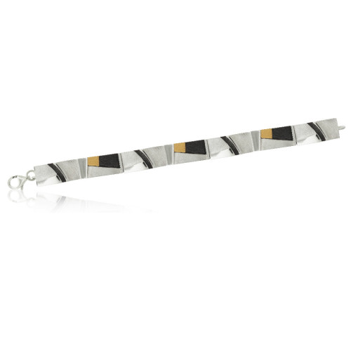 1731 - PULSERA PLATA Y ORO B1731S