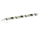 1731 - B1731S - SILVER & GOLD BRACELET B1731S