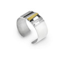 SILVER & GOLD BANGLE