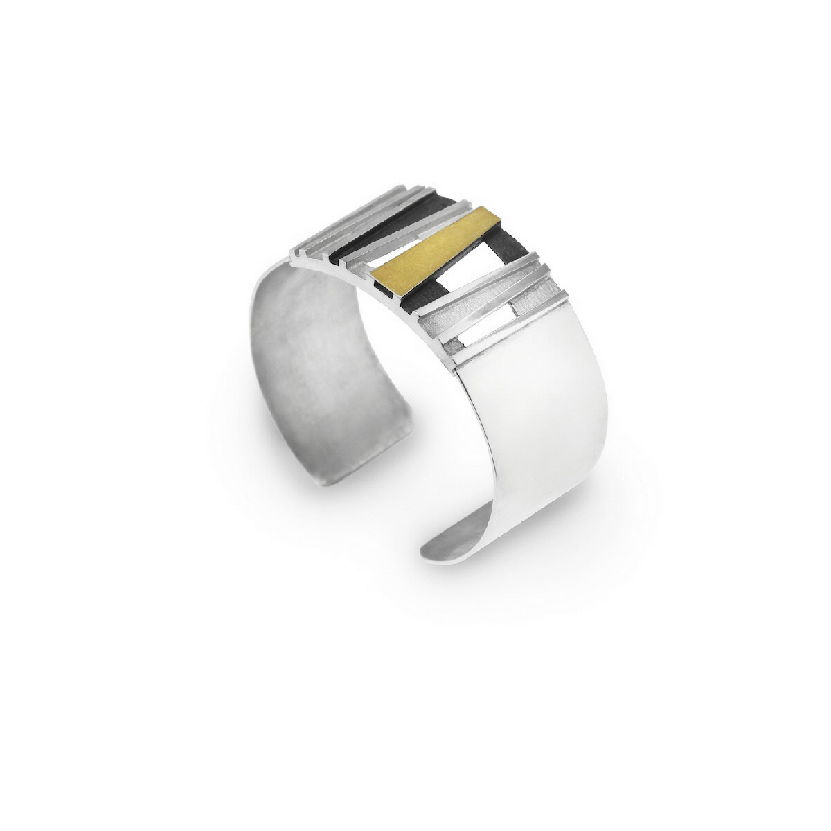 SILVER & GOLD BANGLE