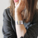 SILVER & GOLD BANGLE