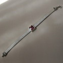 PULSERA PLATA Y PIEDRA SINTÉTICA PULSERA PLATA Y PIEDRA SINTÉTICA