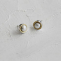 PENDIENTES DE PLATA Y ORO CON PERLA PENDIENTES DE PLATA Y ORO CON PERLA
