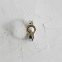 ANILLO DE PLATA Y ORO CON PERLA ANILLO DE PLATA Y ORO CON PERLA