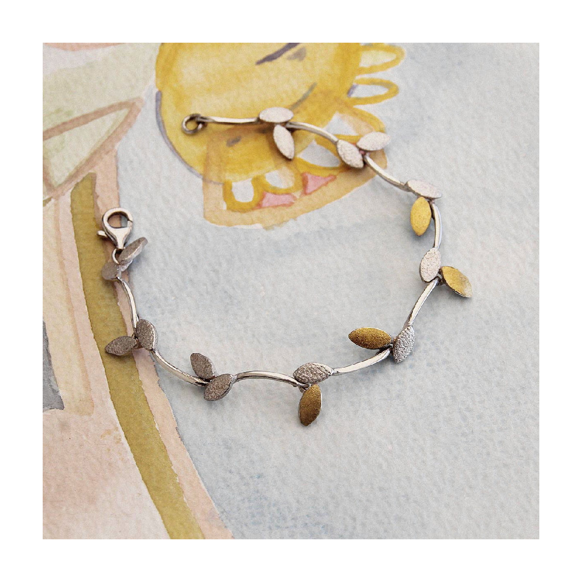 PULSERA PLATA Y ORO