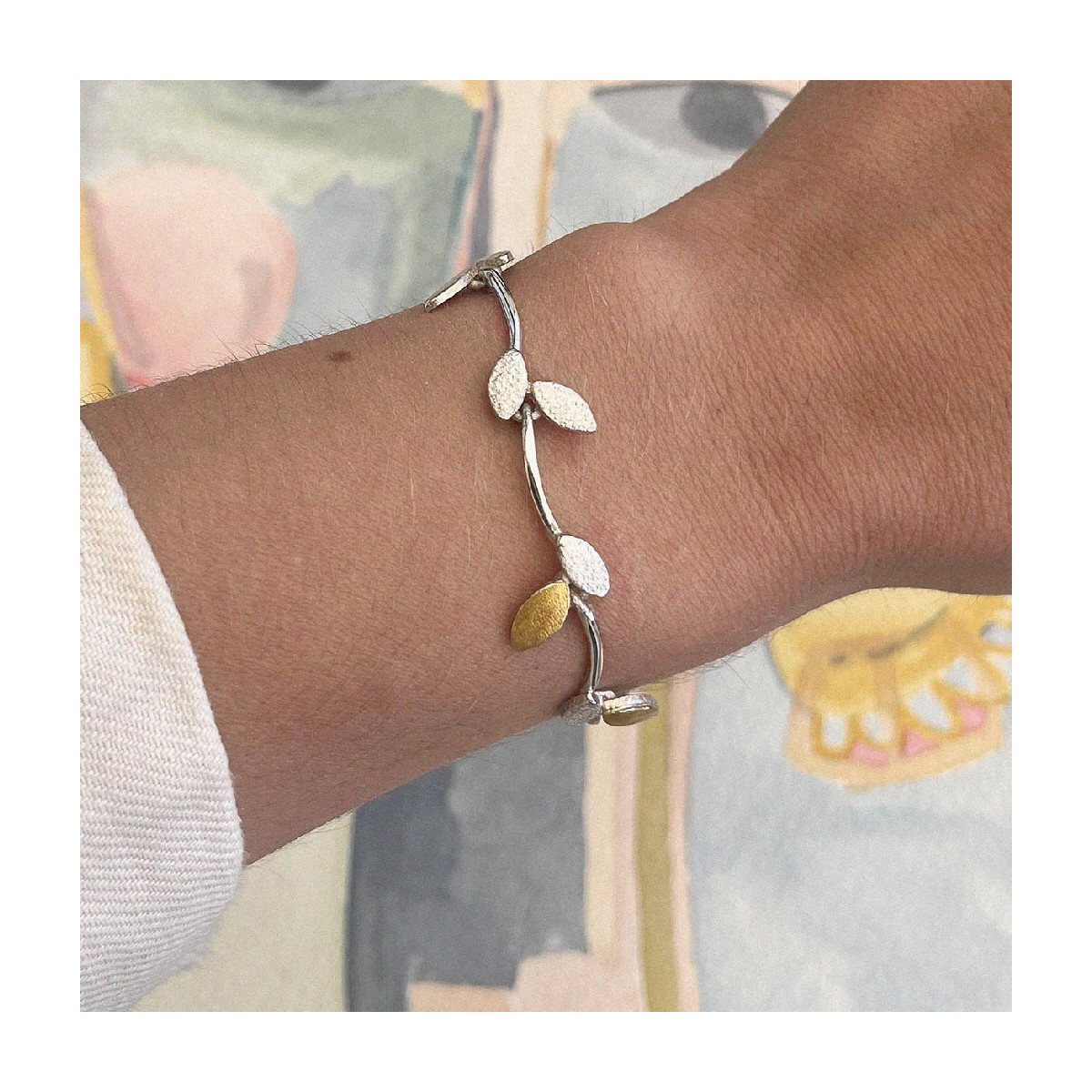 PULSERA PLATA Y ORO