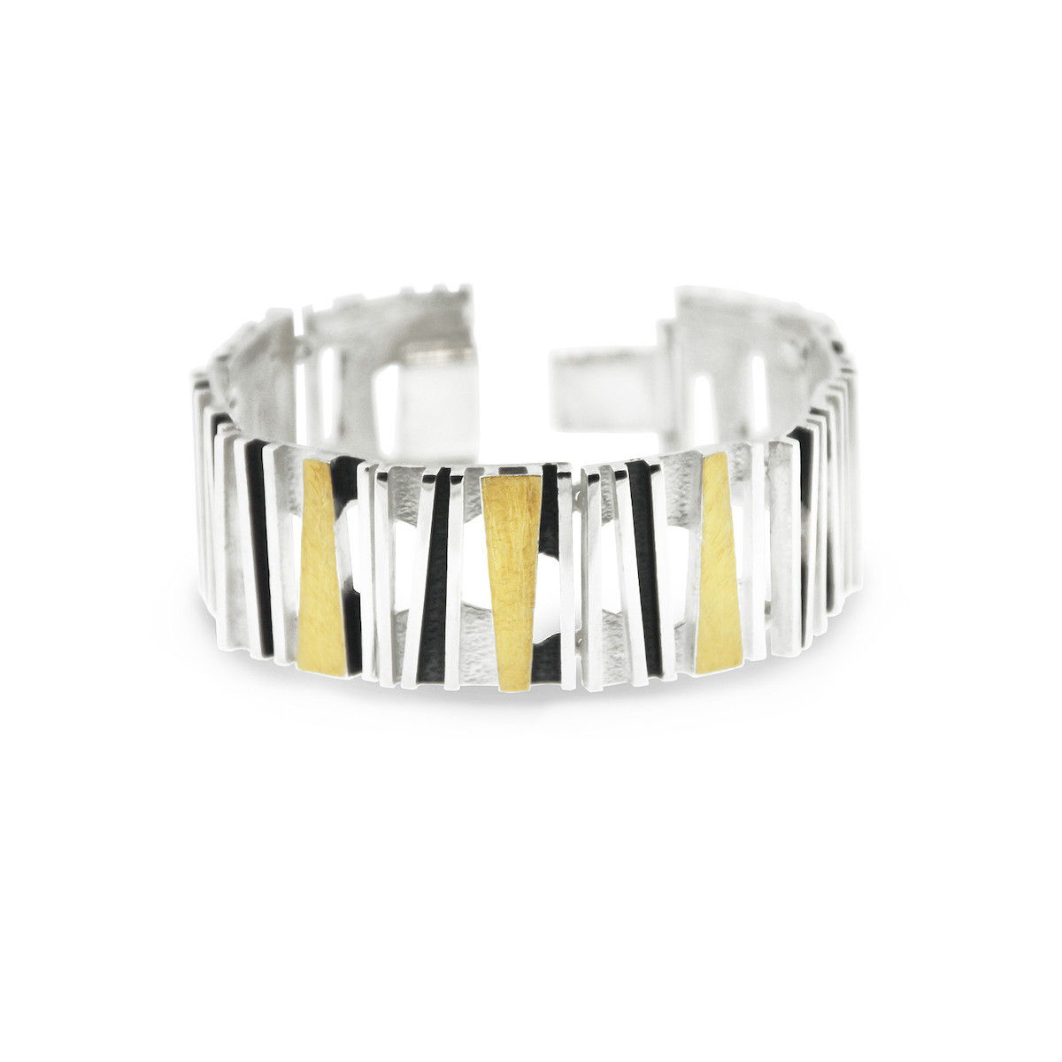 1628 - SILVER & GOLD BRACELET B1628