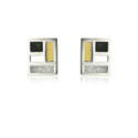 1479 - E1479 - SILVER & GOLD EARRINGS E1479