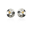 1593 - E1593 - SILVER & GOLD EARRINGS E1593