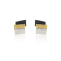 1800 - PENDIENTES DE PLATA Y ORO. E1800