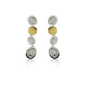 1803 - E1803L - PENDIENTES DE PLATA Y ORO E1803L