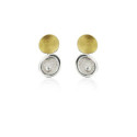 1803 - E1803S - PENDIENTES DE PLATA Y ORO E1803S