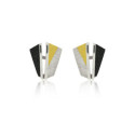 1859 - E1859 - SILVER & GOLD EARRINGS E1859