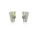 SILVER & GOLD EARRINGS WITH DIAMOND SILVER & GOLD EARRINGS WITH DIAMOND