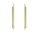 1992 - E1992LD - PENDIENTES PLATA Y ORO CON DIAMANTES E1992LD