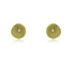 1999 - E1999-1 - SILVER & GOLD EARRINGS WITH DIAMOND E1999-1